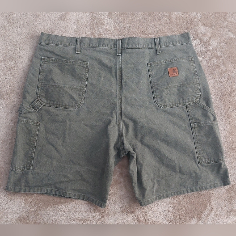Carhartt B25 MOS Moss Green Canvas Work Shorts | 2012 | Size: 44